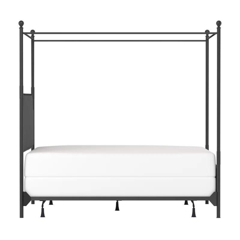 Aasif Upholstered Metal Canopy Bed