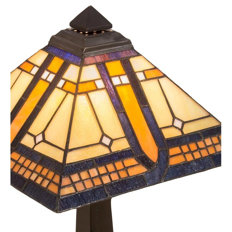 Meyda Tiffany & Stained Glass Metal Table Lamp