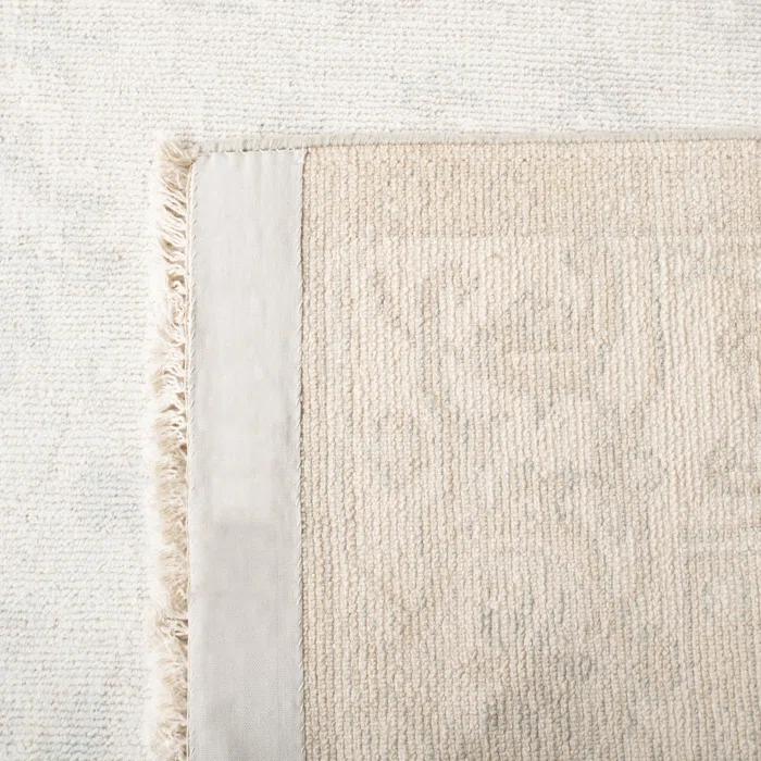 Dorset Fog Floral Hand-Knotted Wool Area Rug, 6' x 9'