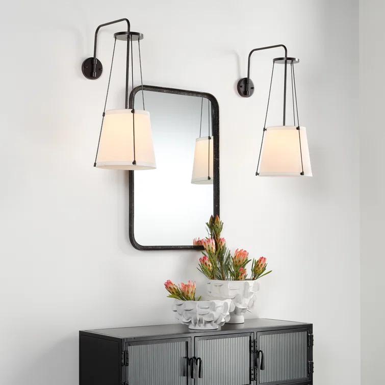 Reese Mirror - Distressed Black