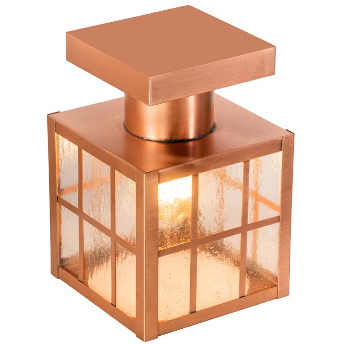 Meyda Lighting Glass Semi Flush Mount
