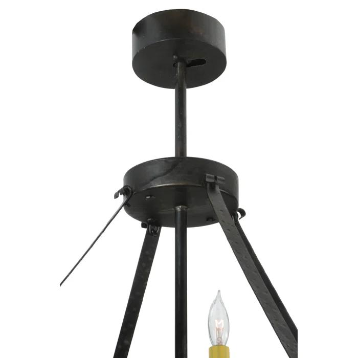 Meyda Lighting Rustic Lodge 16 - Light Dimmable Drum Chandelier