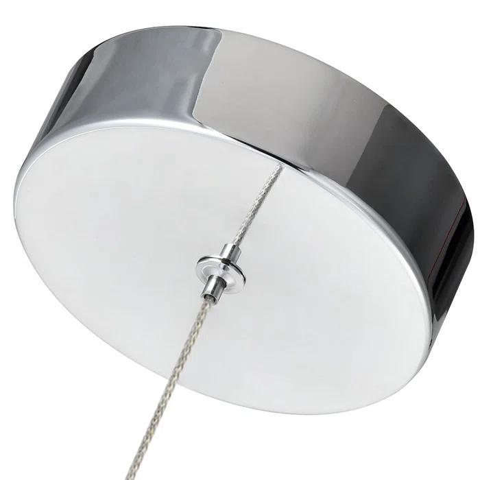Sienna 5-in Integrated LED Height Adjustable ETL Certified Pendant Light with Globe Shade
