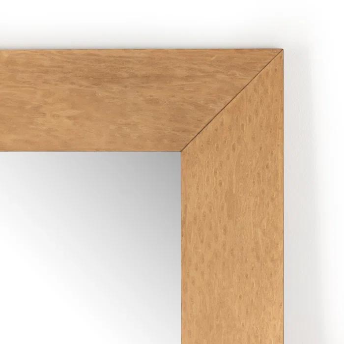 Larkin Burl Wood Floor Mirror - Burl Wood