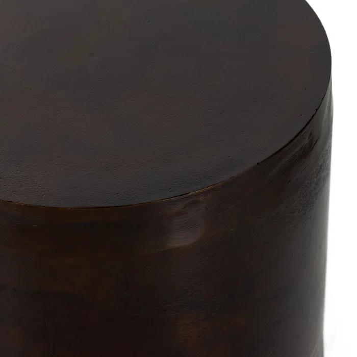 Simone Round Metal End Table (14.5")