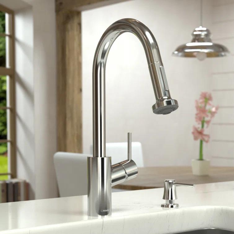 Talis S² Pull Down Single Handle Kitchen Faucet with Handle and Supply Lines