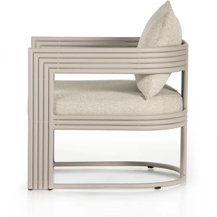 Oceane Indoor / Outdoor Accent Chair - Taupe