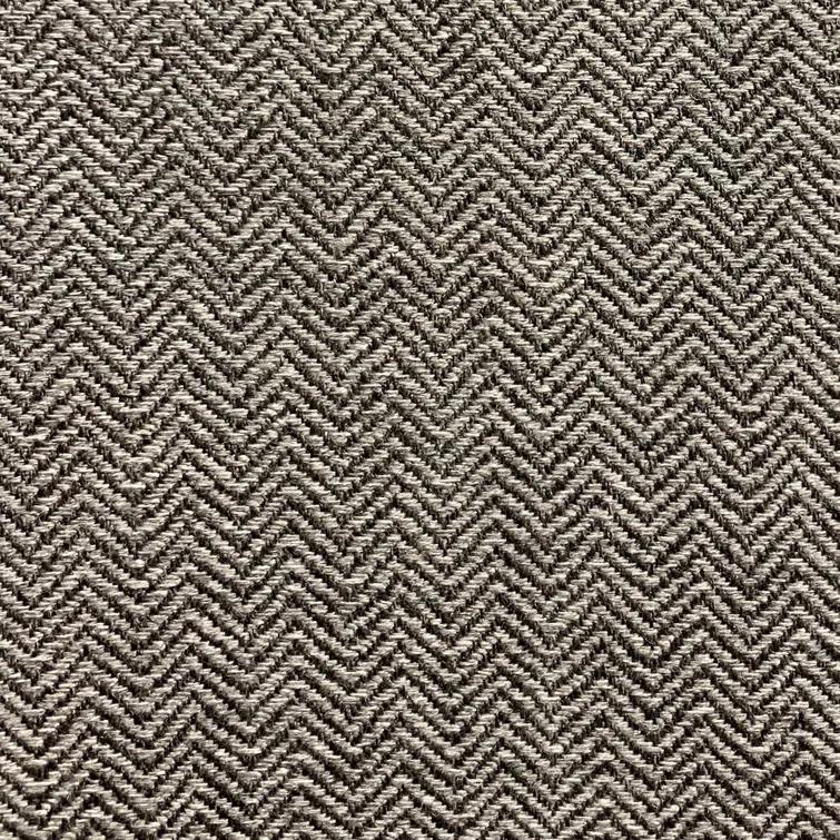 Plutus Brands Jagged Ash Chevron Sunbrella® Indoor/Outdoor Reversible Throw Pillow
