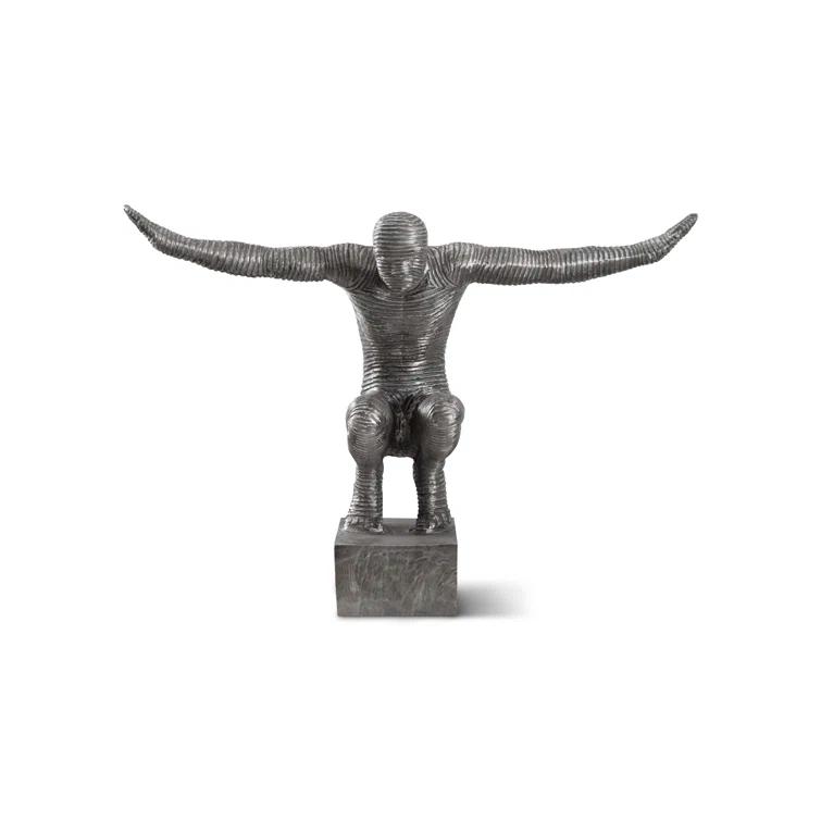 Outstretched Arms Sculpture, Aluminum, Small