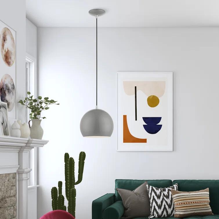 Schultz Single Light Metal Dimmable Pendant