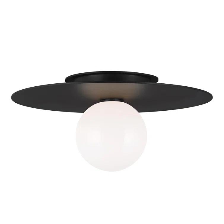 Nodes Flush Mount Light by Kelly Wearstler - Black / 17.5"Dia