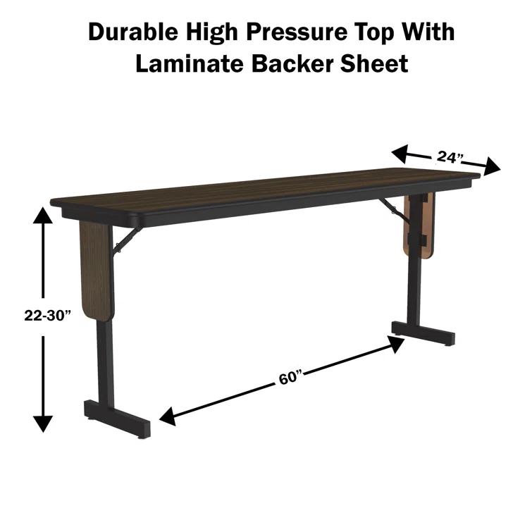 Correll, Inc. Rectangle Height Adjustable Modular Training Table