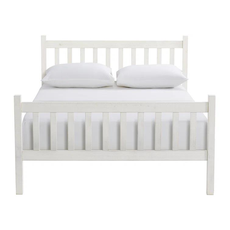 Windsor Wood Farmhouse Industrial Bohemian Style 3 Pc Bedroom Set With Slat Twin Bed 2 Nightstands