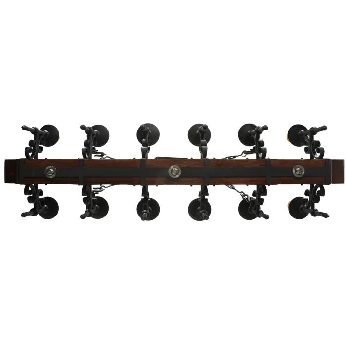 Rustic Lodge 15 - Light Dimmable Square / Rectangle Chandelier