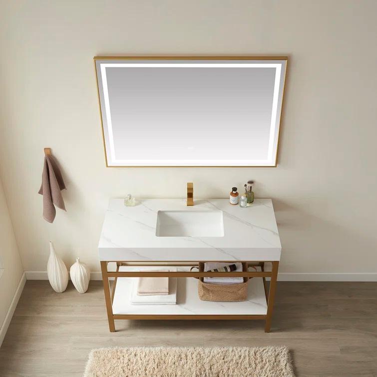 Vinnova 60'' Single Bathroom Vanity with Stone Top