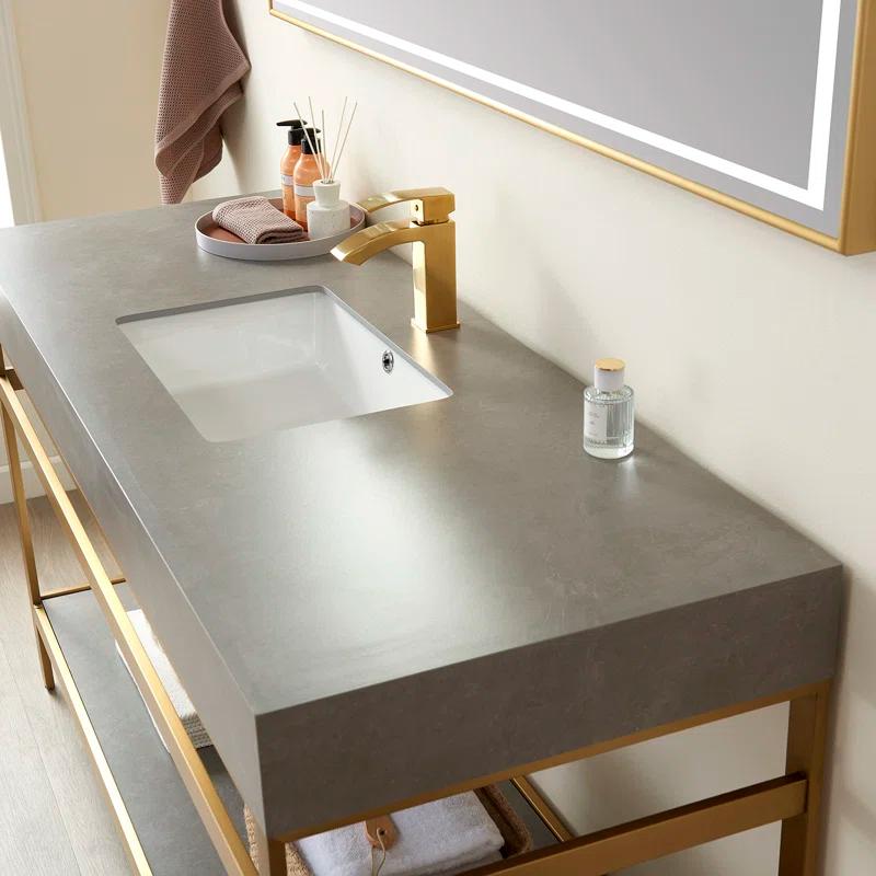 Vinnova 60'' Single Bathroom Vanity with Stone Top