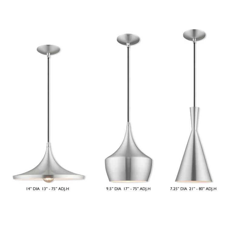 Schultz Single Light Metal Dimmable Pendant