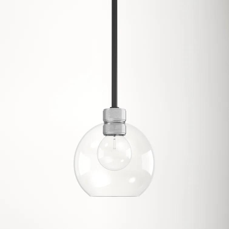 Davian Single Light Glass Dimmable Pendant