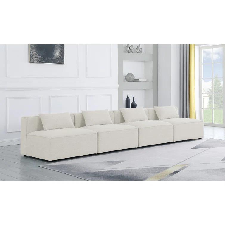 Cube 144'' Upholstered Sofa