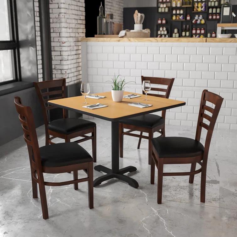 Red Barrel Studio® Ladder Back Wooden Restaurant Chair