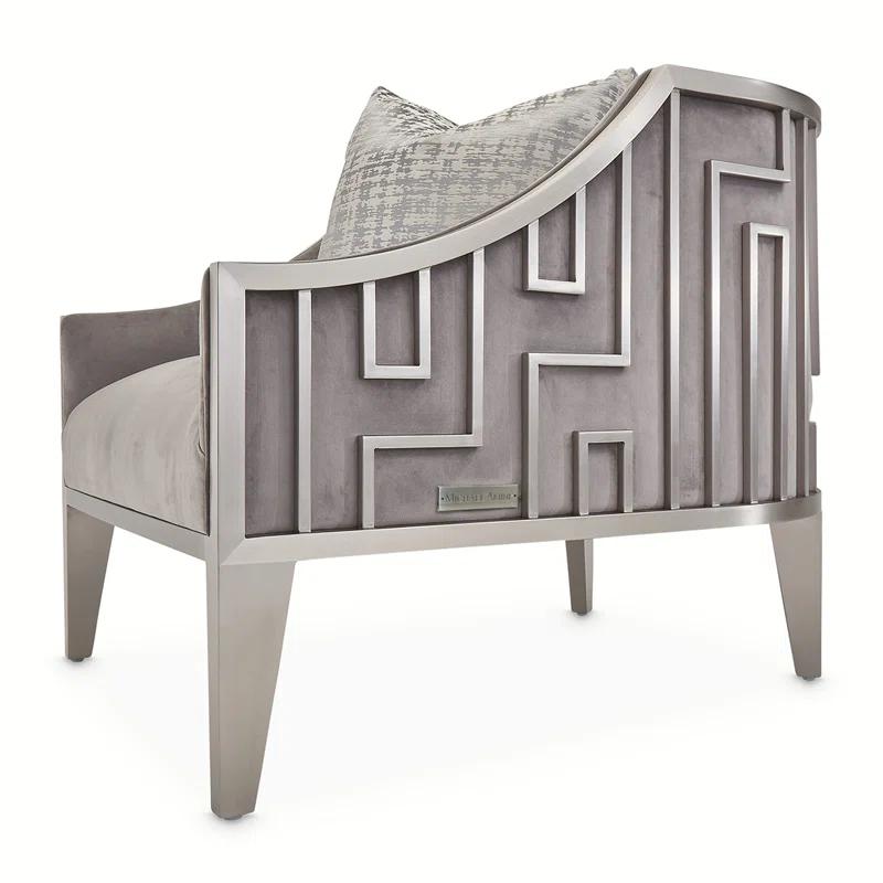 Michael Amini Roxbury Park Velvet Armchair