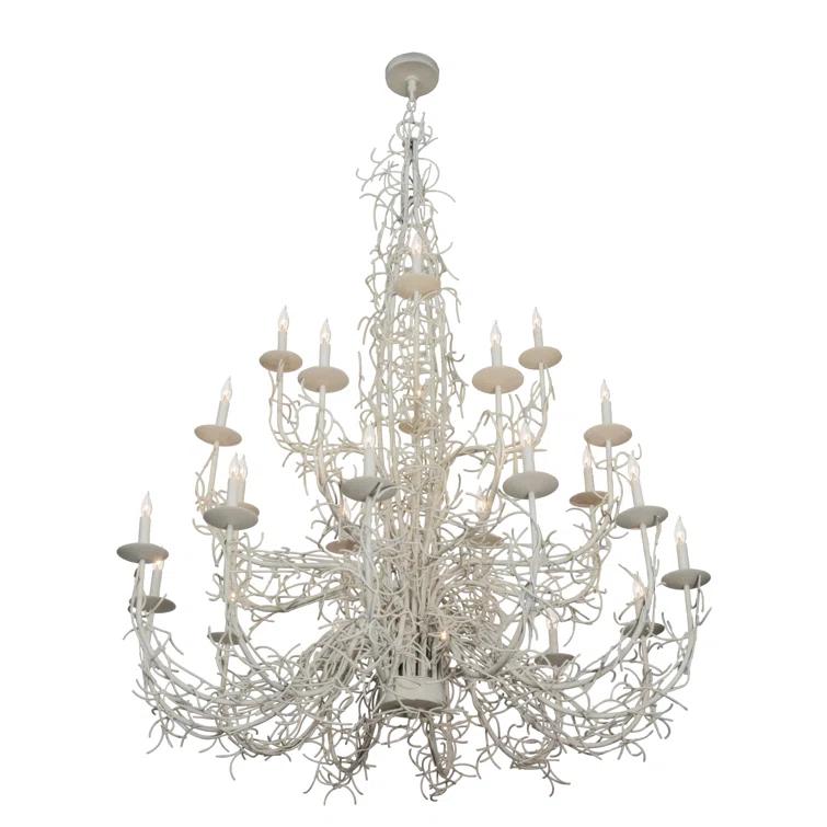 2nd Ave Lighting Twigs 24 - Light Dimmable Empire Chandelier