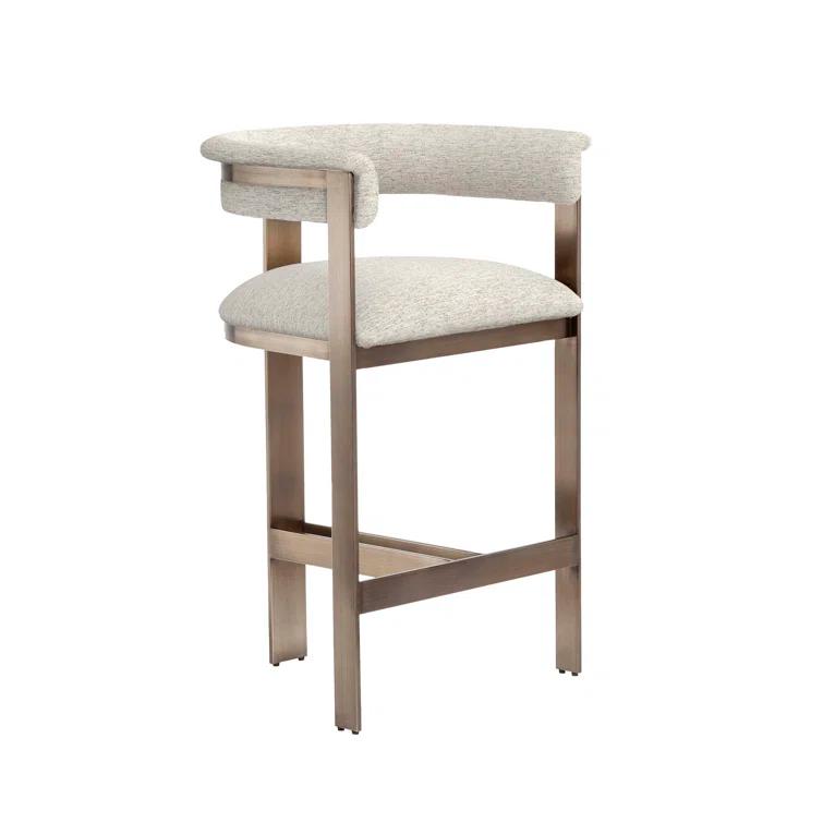 Darcy Upholstered Counter Stool with Metal Frame
