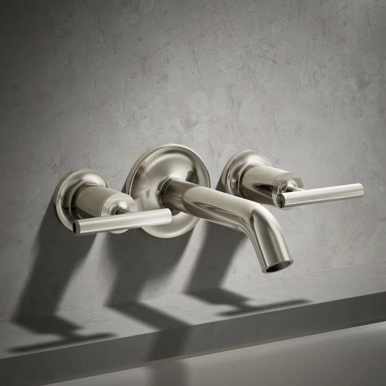 Purist® Deck- or Wall-Mount High-Flow Bath Trim with Lever Handles