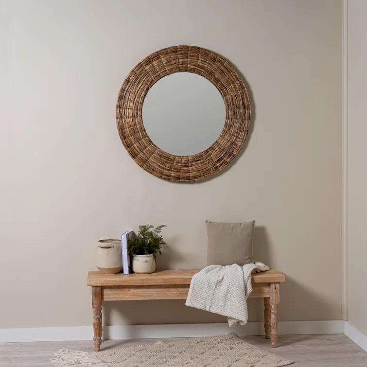Shyla Round Mirror - Natural