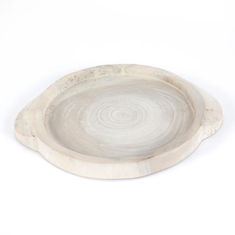 Lylah Round Tray - Ivory