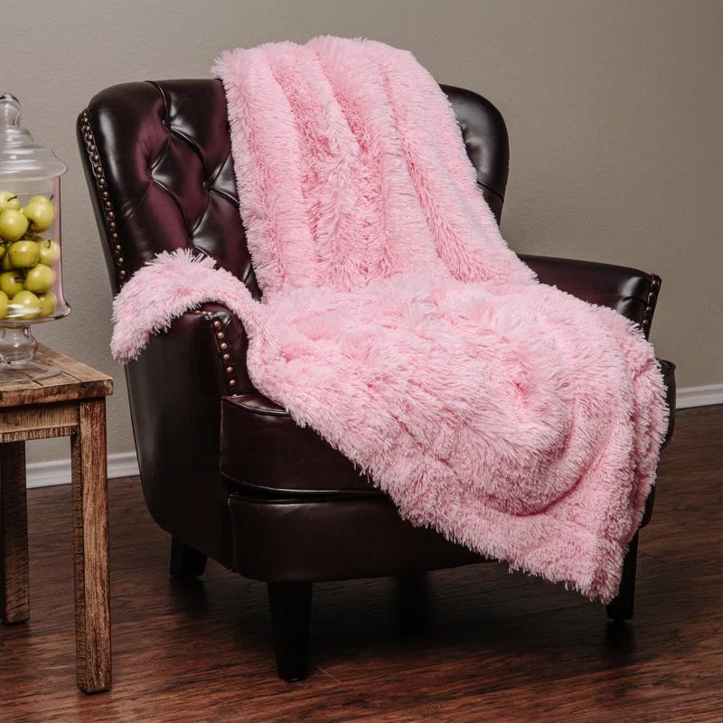 Shaggy Hand Woven Throw Blanket