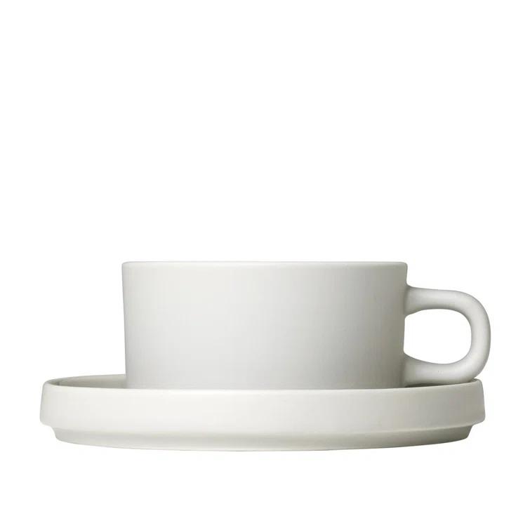 PILAR Stoneware Teacup & Saucer