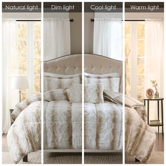 Zuri Faux Fur Comforter Set