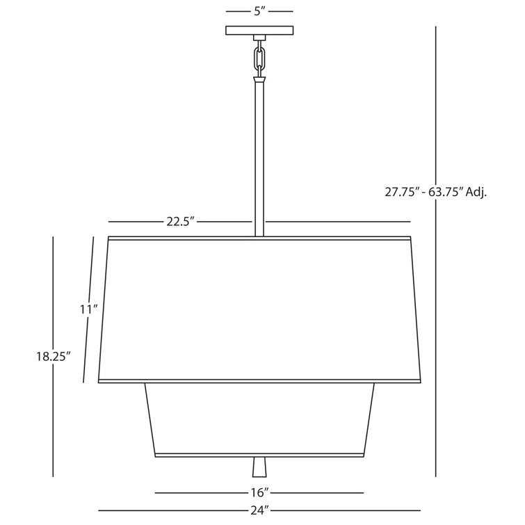 Decker 3 - Light Unique/Statement Pendant