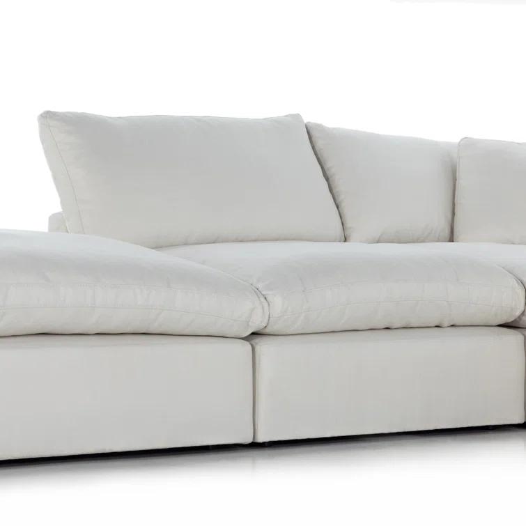 Bernard Sectional Sofa - Ivory / Left-Facing