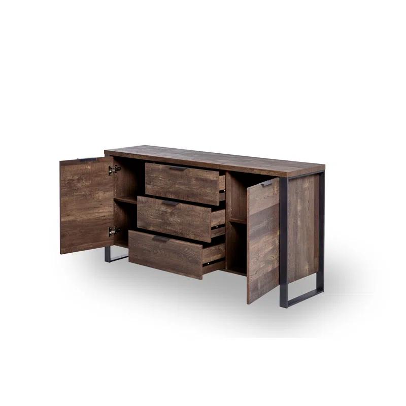 Kinston 74" Wide Solid Wood Sideboard