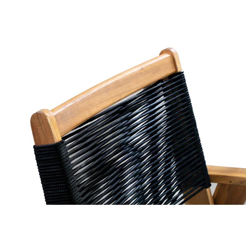 PatioSense Patio Sense Kingsmen Armchair ,Natural Finish ,Midcentury Modern Sofa Chair ,Indoor & Outdoors