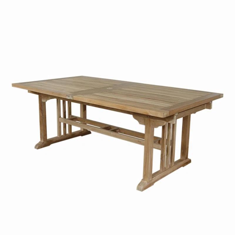 Anderson Teak  Sahara 126 in. Rectangular Double Extension Table