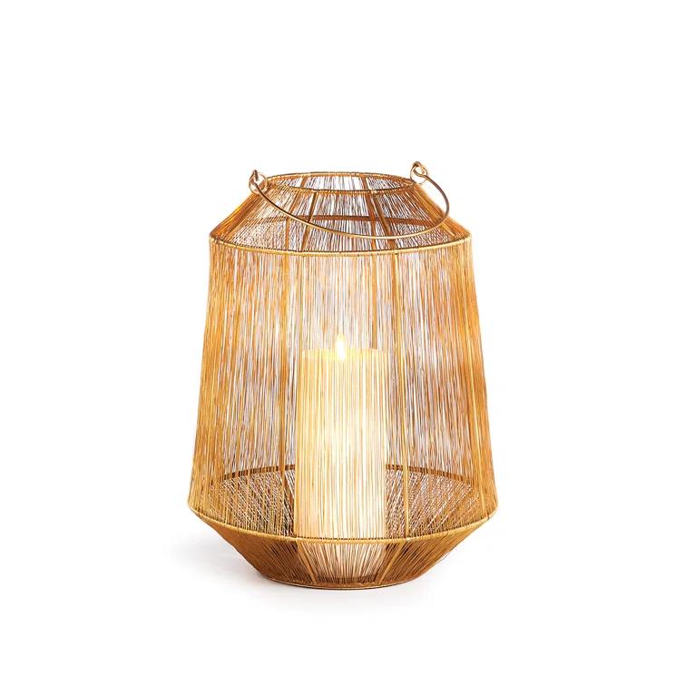 Greta Antique Brass Lantern