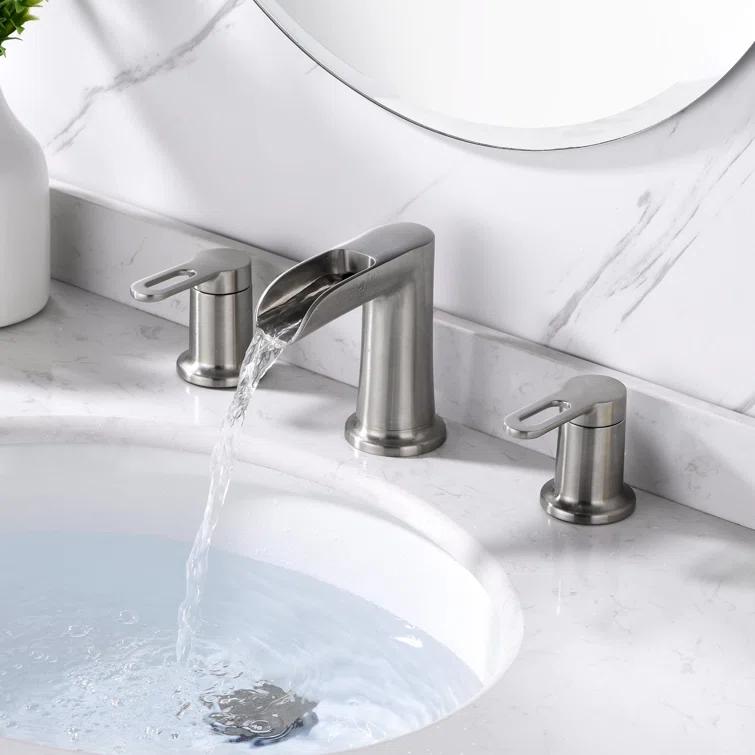 VividFall 8 in. Widespread 2-Handle Bathroom Faucet