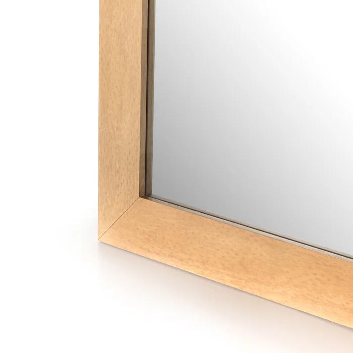 Larkin Burl Wood Floor Mirror - Burl Wood