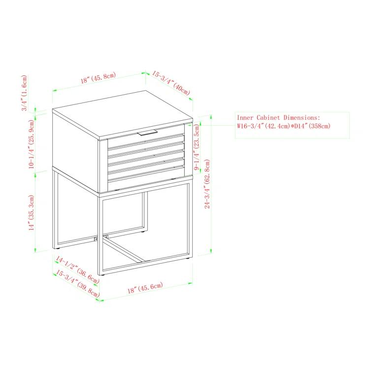 Ignaat 18'' W Nightstand