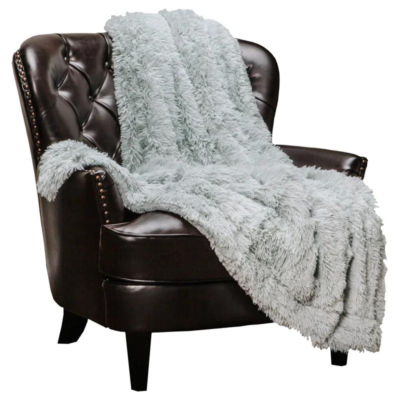 Chanasya Shaggy Shaggy Super Elegent Sherpa Long Fur Throw
