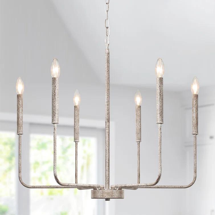 Marshana 6-Light Classic / Traditional Chandelier Modern Farmhouse Candle Style Chandelier