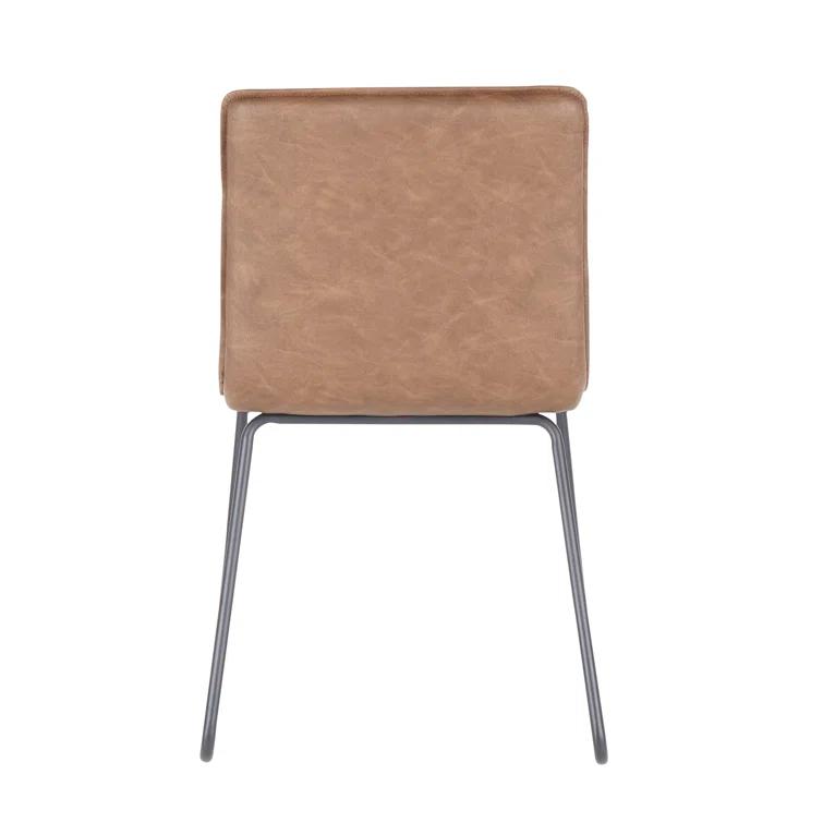 Upper Strode 17.5'' H Tufted Faux Leather Upholstered Side Chair