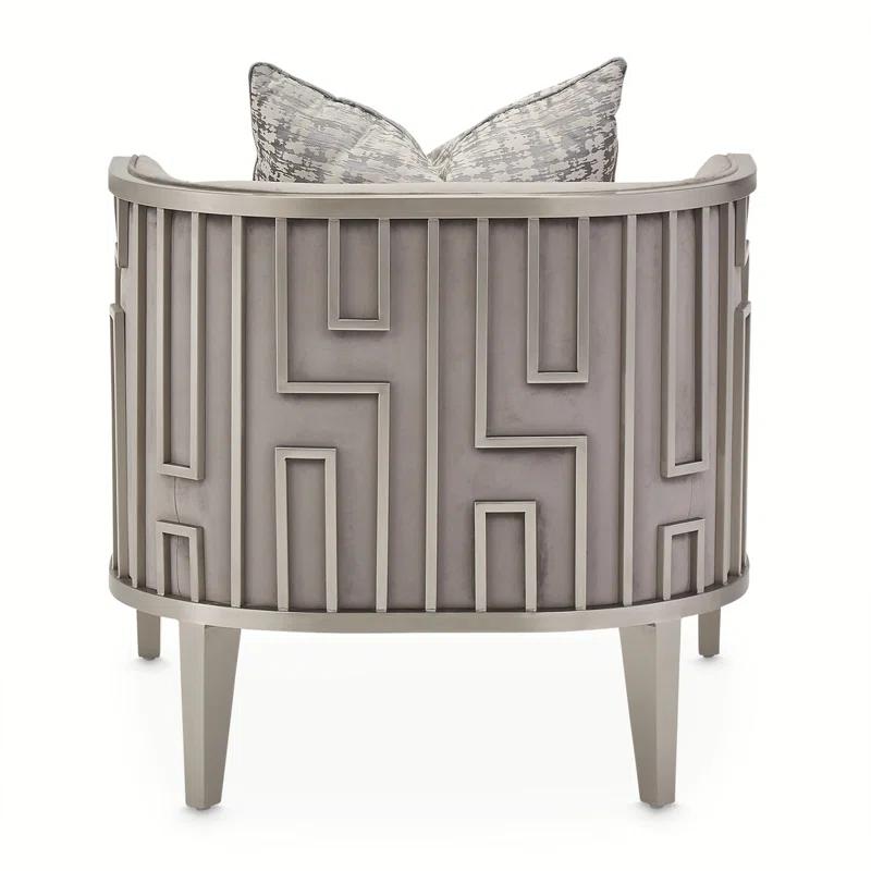 Michael Amini Roxbury Park Velvet Armchair