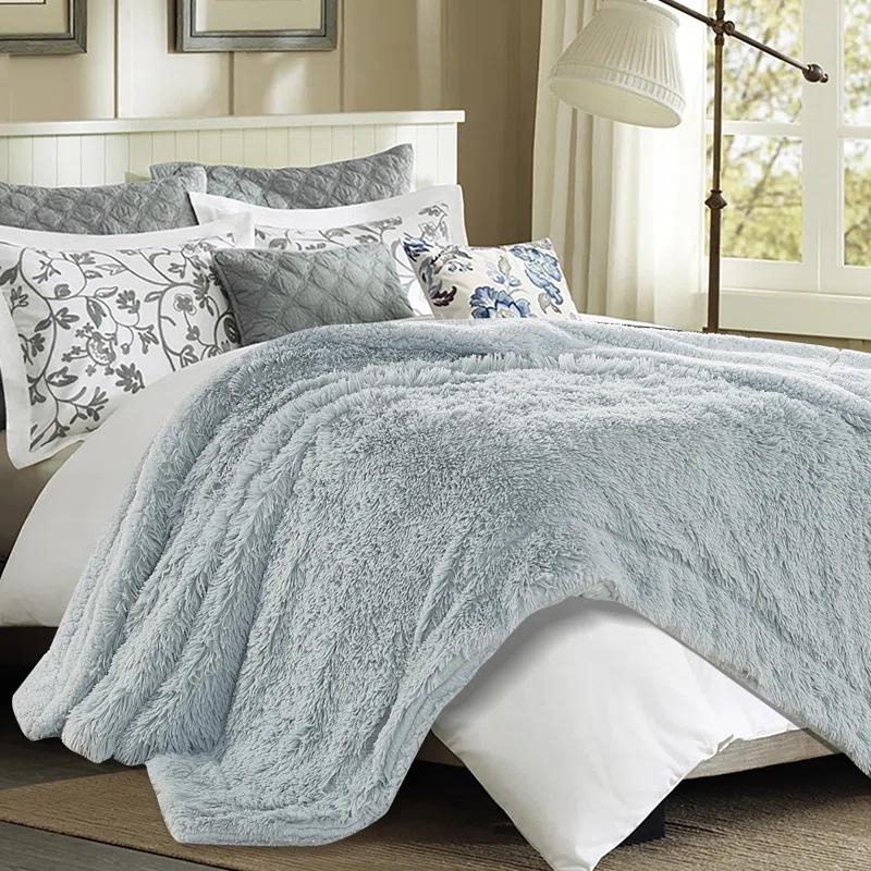Chanasya Shaggy Shaggy Super Elegent Sherpa Long Fur Throw