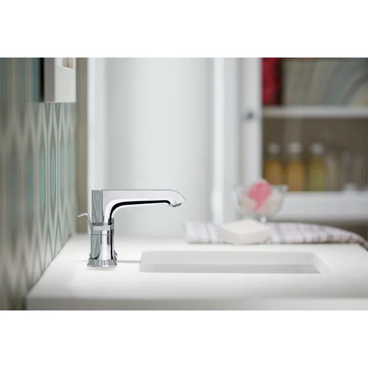 Kohler Hint Widespread Bathroom Faucet with Pop-Up Drain Assembly, 3 Hole 2-Handle Bathroom Sink Faucet, 1.2 gpm