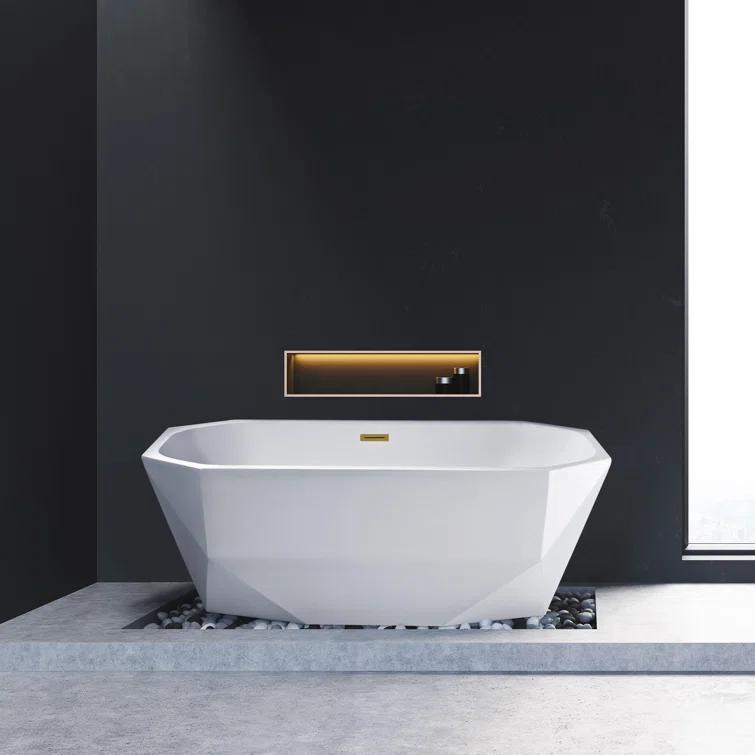 1501 mm x 719 mm Freestanding Roll Top Bathtub