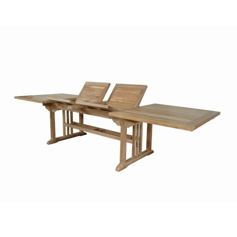 Anderson Teak  Sahara 126 in. Rectangular Double Extension Table
